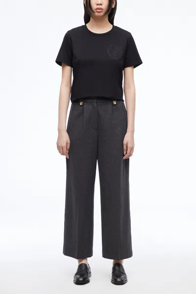 3.1 Phillip Lim Pleated Cropped Pant In Gray