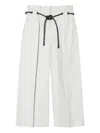 3.1 Phillip Lim Cropped Wide Leg Origami Trouser In White