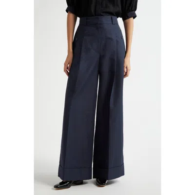 3.1 Phillip Lim Pleated High Waist Extra Wide Leg Pants In Midnight