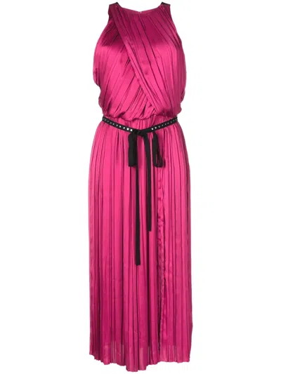 3.1 Phillip Lim Pleated Midi Dress In Violett