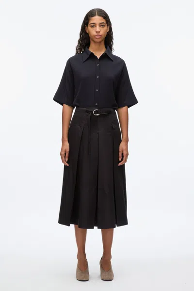 3.1 Phillip Lim Pleated Utility Skirt In Black