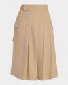 3.1 Phillip Lim Pleated Utility Skirt In Multi