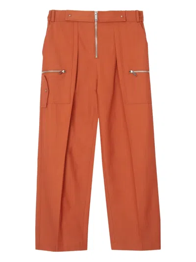 3.1 Phillip Lim Pleated Zip-fly Trousers In Orange