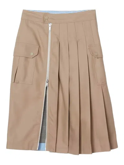 3.1 Phillip Lim Pleated Zip Utility Skirt In Multi