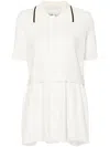 3.1 Phillip Lim Pointelle-knit Polo Shirt In Ivory