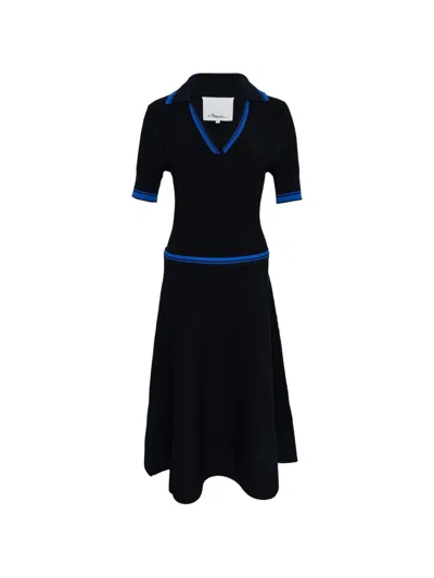 3.1 Phillip Lim Polo-collar Dress In Black