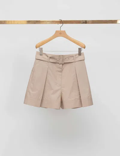 3.1 Phillip Lim Poplin Belted Utility Short In Neutral