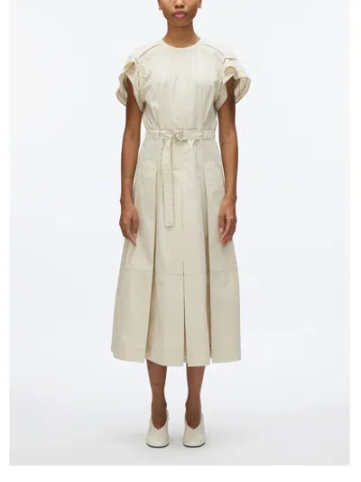 3.1 Phillip Lim Poplin Midi Dress In Grey