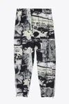 3.1 Phillip Lim Postcard Print Cargo Track Pant In Black