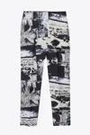 3.1 Phillip Lim Postcard Print Needle Trouser In Black