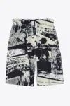 3.1 Phillip Lim Postcard Print Pull On Short In Black