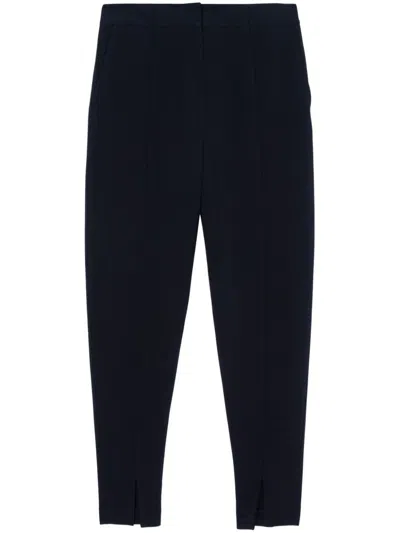 3.1 Phillip Lim Pressed-crease Tapered Trousers In Blue