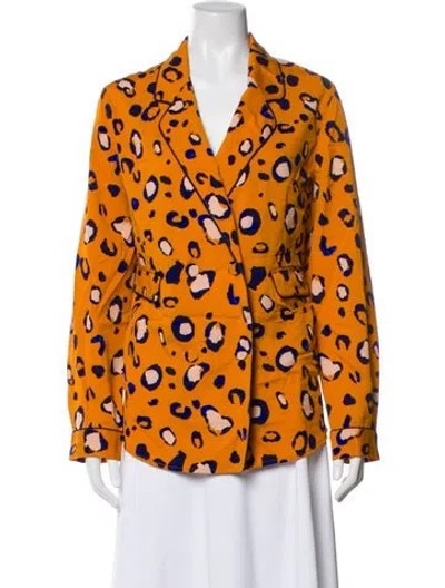 Pre-owned 3.1 Phillip Lim Printed Blazer W/ Tags In Yellow