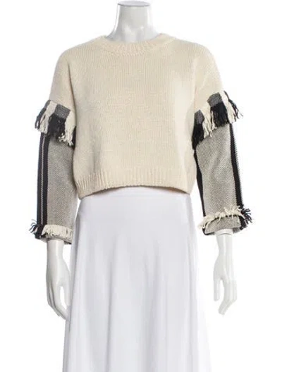 Pre-owned 3.1 Phillip Lim Printed Crew Neck Sweater In Neutral