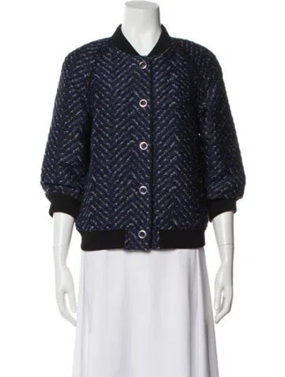 Pre-owned 3.1 Phillip Lim Printed Evening Jacket In Blue