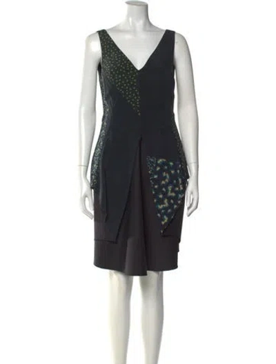 Pre-owned 3.1 Phillip Lim Printed Knee-length Dress In Blue