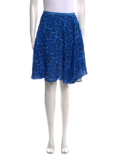 Pre-owned 3.1 Phillip Lim Printed Knee-length Skirt In Blue