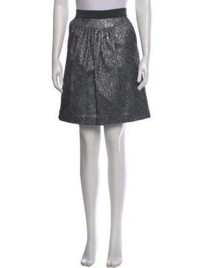 Pre-owned 3.1 Phillip Lim Printed Knee-length Skirt In Gray