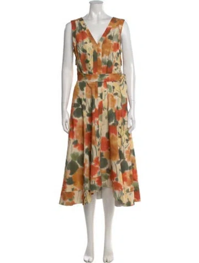 Pre-owned 3.1 Phillip Lim Printed Long Dress In Multi