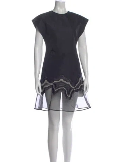 Pre-owned 3.1 Phillip Lim Printed Mini Dress In Black