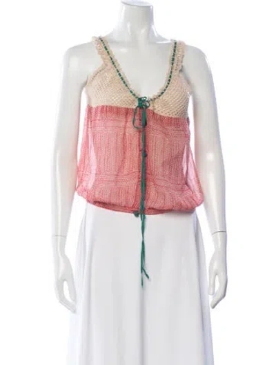 Pre-owned 3.1 Phillip Lim Printed Square Neckline Top