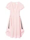 3.1 Phillip Lim Puff-sleeve Drawstring Dress In Pink