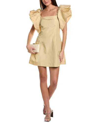 3.1 Phillip Lim Puff Sleeve Mini Dress In Brown