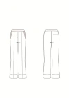 3.1 Phillip Lim Pull On Cropped Kickflare Pant In White