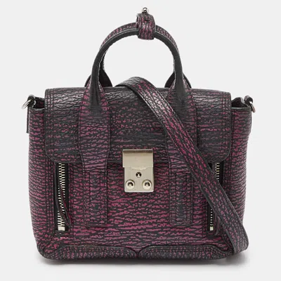 3.1 Phillip Lim Purple Leather Mini Pashli Satchel In Multi