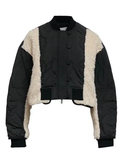 3.1 Phillip Lim Quilted Panelled Jacket In Black