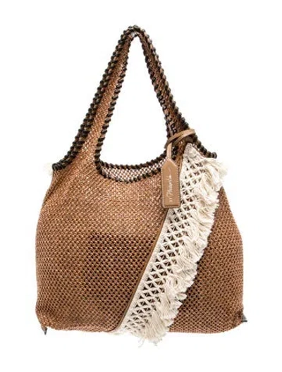 Pre-owned 3.1 Phillip Lim Raffia Hobo W/ Tags In Brown