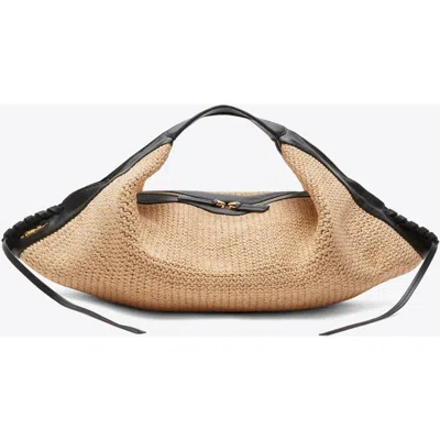 3.1 Phillip Lim Raffia Luna Handbag In Neutral