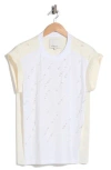 3.1 Phillip Lim Rainfall Embellished Combo T-shirt In Multi