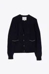 3.1 Phillip Lim Relaxed Cardigan With Contrast Trims In Green