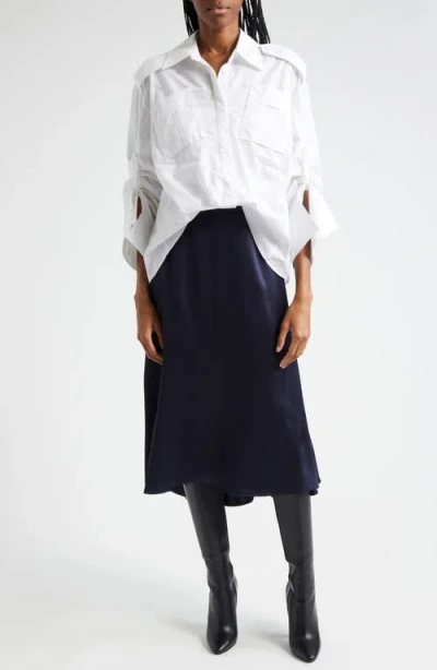 3.1 Phillip Lim Relaxed Drape Shirtdress In White