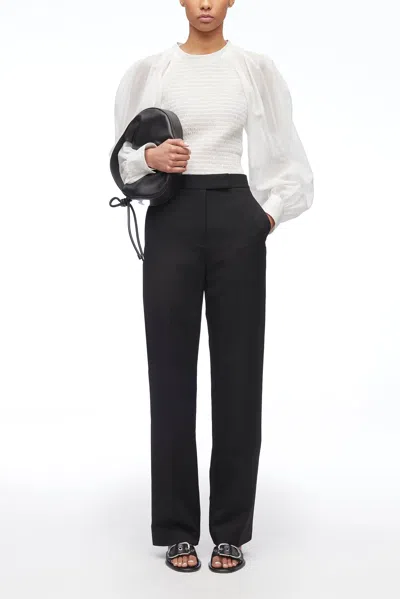 3.1 Phillip Lim Relaxed Wool Tailored Pant In Smoke Grey