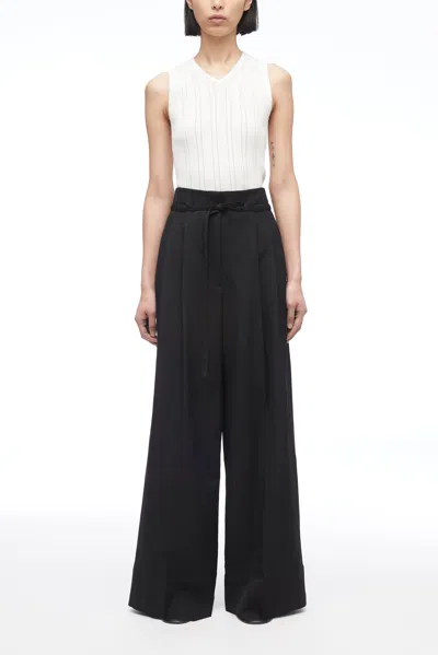 3.1 Phillip Lim Relaxed Wool Wide-leg Pant In Smoke Grey