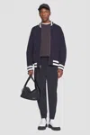 3.1 Phillip Lim Reversible Knit Varsity Jacket In Midnight Multi
