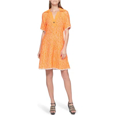 3.1 Phillip Lim Rib Collar Spring Tweed Minidress