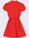3.1 Phillip Lim Compact Rib Tulip Mini Dress In Red