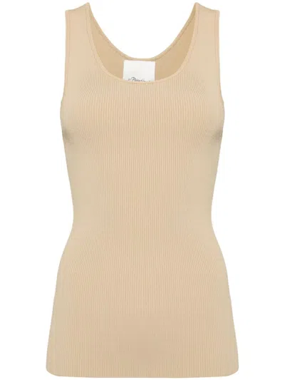 3.1 Phillip Lim Ribbed Tank Top In Neutrals