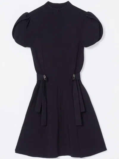 3.1 Phillip Lim Ribbed Tulip Dress In Blue