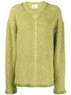 3.1 Phillip Lim Ribbed V-neck Jumper In Green