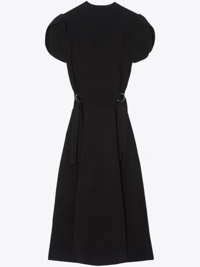 3.1 Phillip Lim Ring-embellished Midi Dress In Black