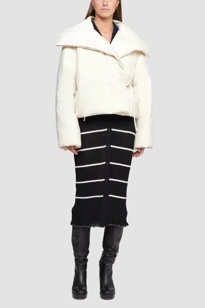 3.1 Phillip Lim Ripstop Duvet Collar Puffer Jacket In Multi