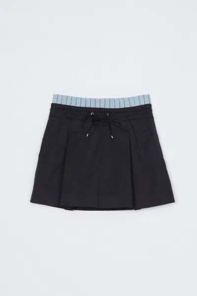 3.1 Phillip Lim Ripstop Mini Skirt In Blue