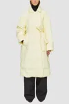3.1 Phillip Lim Ripstop Puffer Wrap Trench In Silver