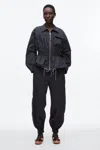 3.1 Phillip Lim Ripstop Elasticized Jacket In Black