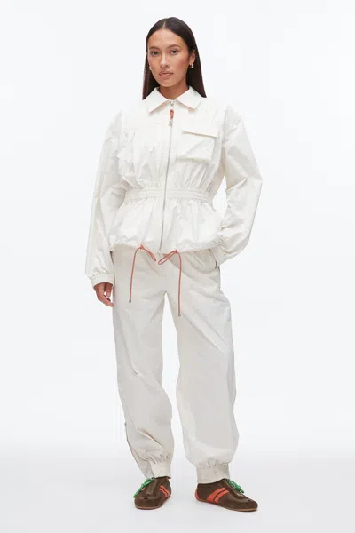 3.1 Phillip Lim Ripstop Ruched Jacket In White
