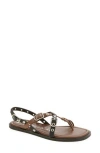 3.1 Phillip Lim Rivet Leather Strappy Toe-ring Sandals In Multi